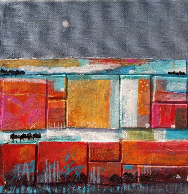 - Mixed Media on Board, Painting by Julie Adlard, measuring 15 x 15 cm (H x W) framed at 34 x 34 cm £195
