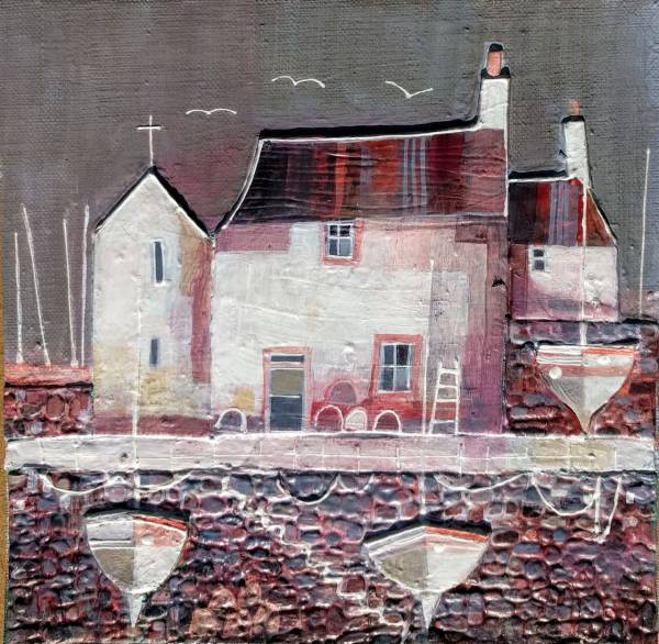 - Mixed Media on Board, Painting by Julie Adlard, measuring 20 x 20 cm (H x W) framed at 34 x 34 cm £245