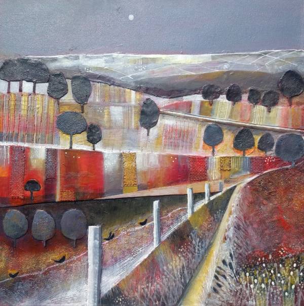 - Mixed Media on Board, Painting by Julie Adlard, measuring 50 x 50 cm (H x W) framed at 56 x 56 cm £595