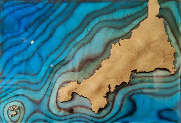 - a , wood Sculpture by Mark Richards, measuring 29 x 40 cm (H x W) £595