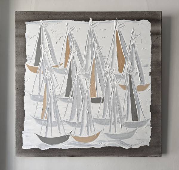 - Mixed Media on Canvas, Painting by Martyn Dempsey, measuring 90 x 90 cm (H x W) £1200