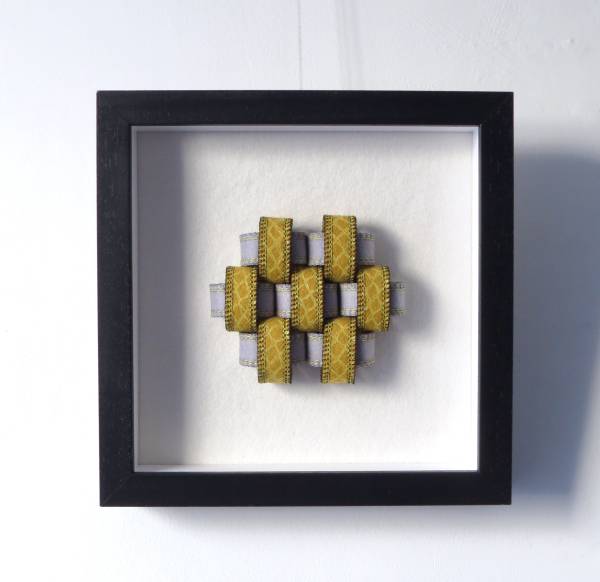 - a , Mixed Media Sculpture by Jo Hague, measuring 22 x 22 cm (H x W) framed at 25 x 25 cm £155