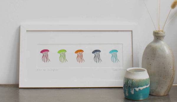 - a , Paper Sculpture by Debs Martin, measuring 9 x 29 cm (H x W) framed at 20 x 39 cm £55