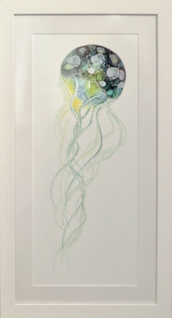 - on Ink, Painting by Jenny Bunt, measuring 52 x 25 cm (H x W) framed at 68 x 35 cm £375
