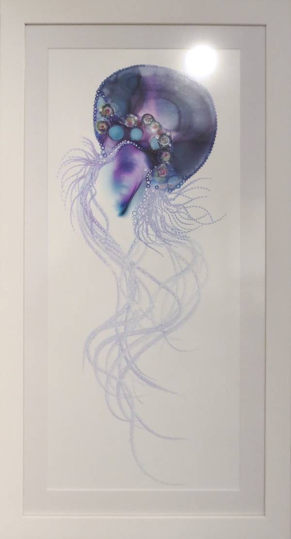 - on Ink, Painting by Jenny Bunt, measuring 54 x 27 cm (H x W) framed at 67 x 35 cm £375